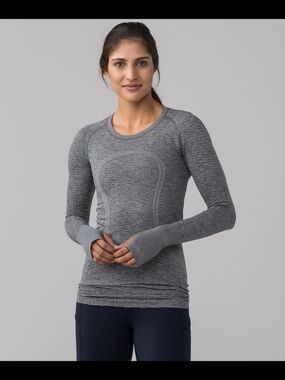 Lululemon Swiftly Tech Long Sleeve - Heather Green